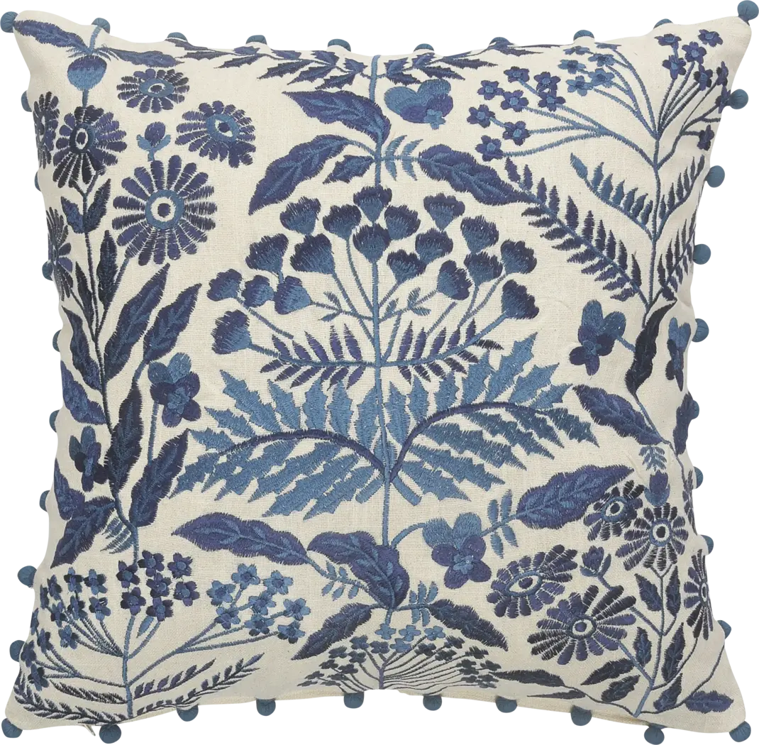 Lisan Blue Accent Pillow - Thumbnail - Image 1