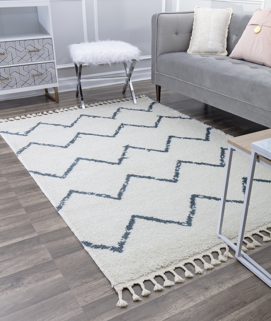 CosmoLiving By Cosmopolitan Lisara White 8' x 10' Rug - Thumbnail - Image 5