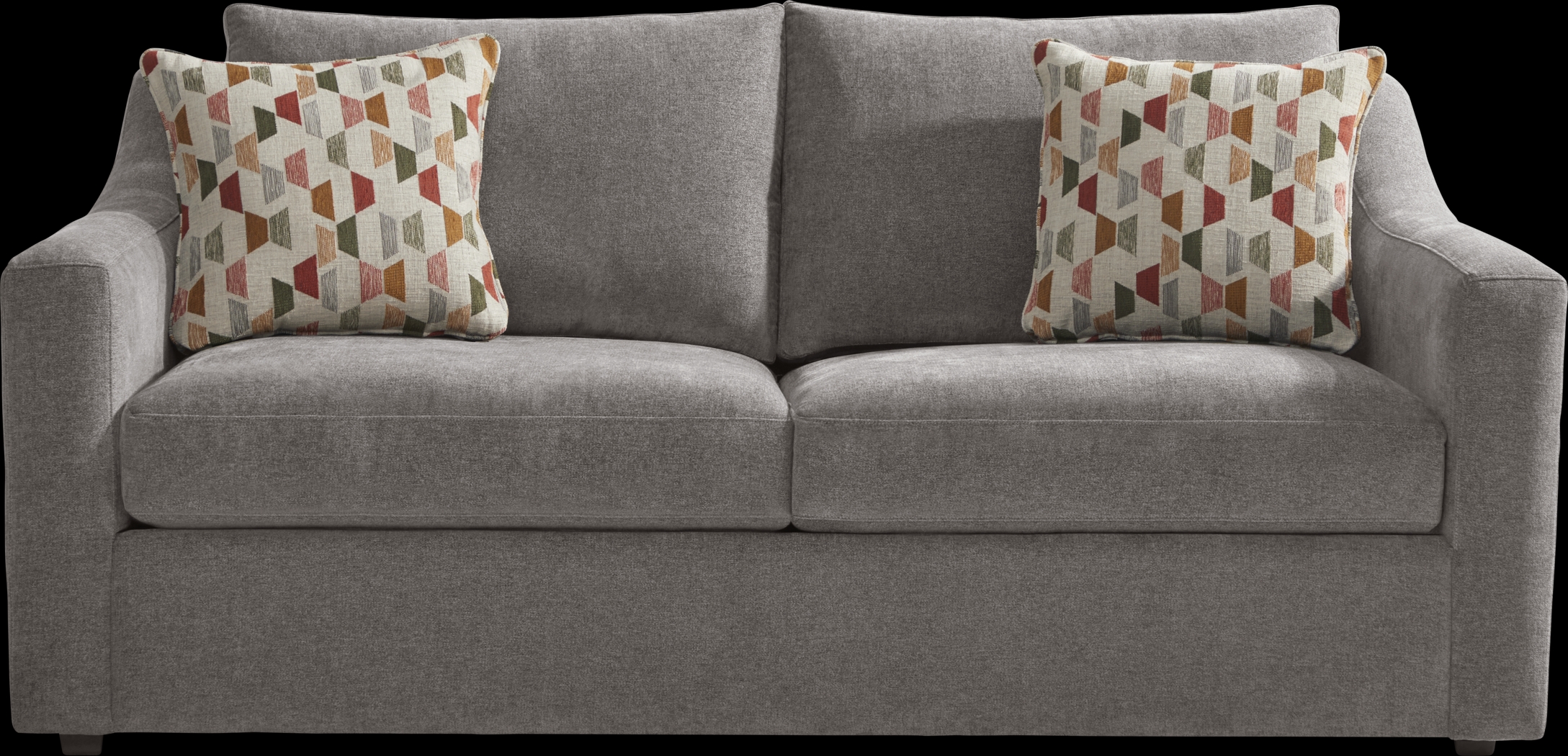 Lisbon Park Gray Sleeper Loveseat - Thumbnail - Image 1
