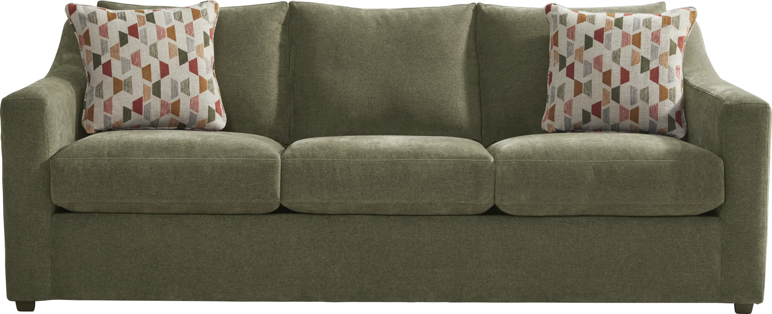 Lisbon Park Moss 7 Pc Living Room with Gel Foam Sleeper Sofa - Thumbnail - Image 2