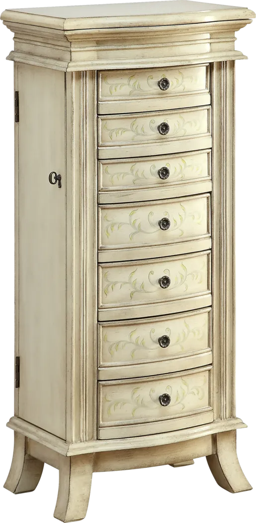 Lisele Ivory Jewelry Armoire - Thumbnail - Image 2