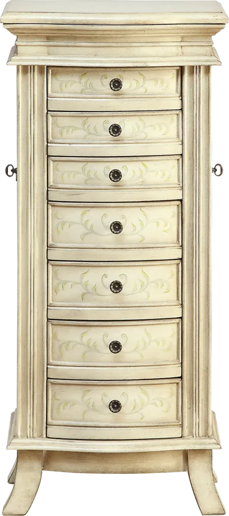 Lisele Ivory Jewelry Armoire - Thumbnail - Image 1