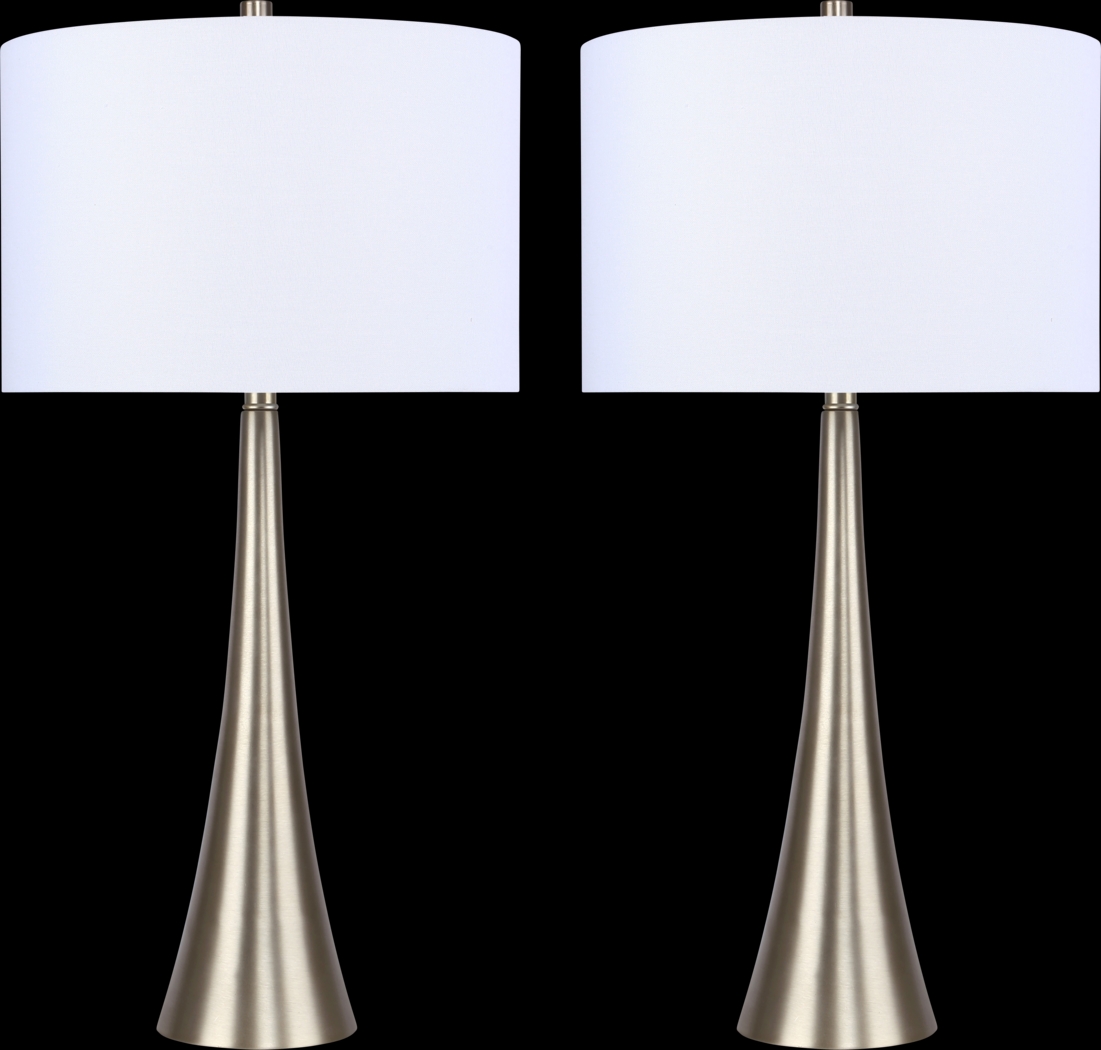 Lisera Street Champagne Table Lamps, Set of Two - Thumbnail - Image 1