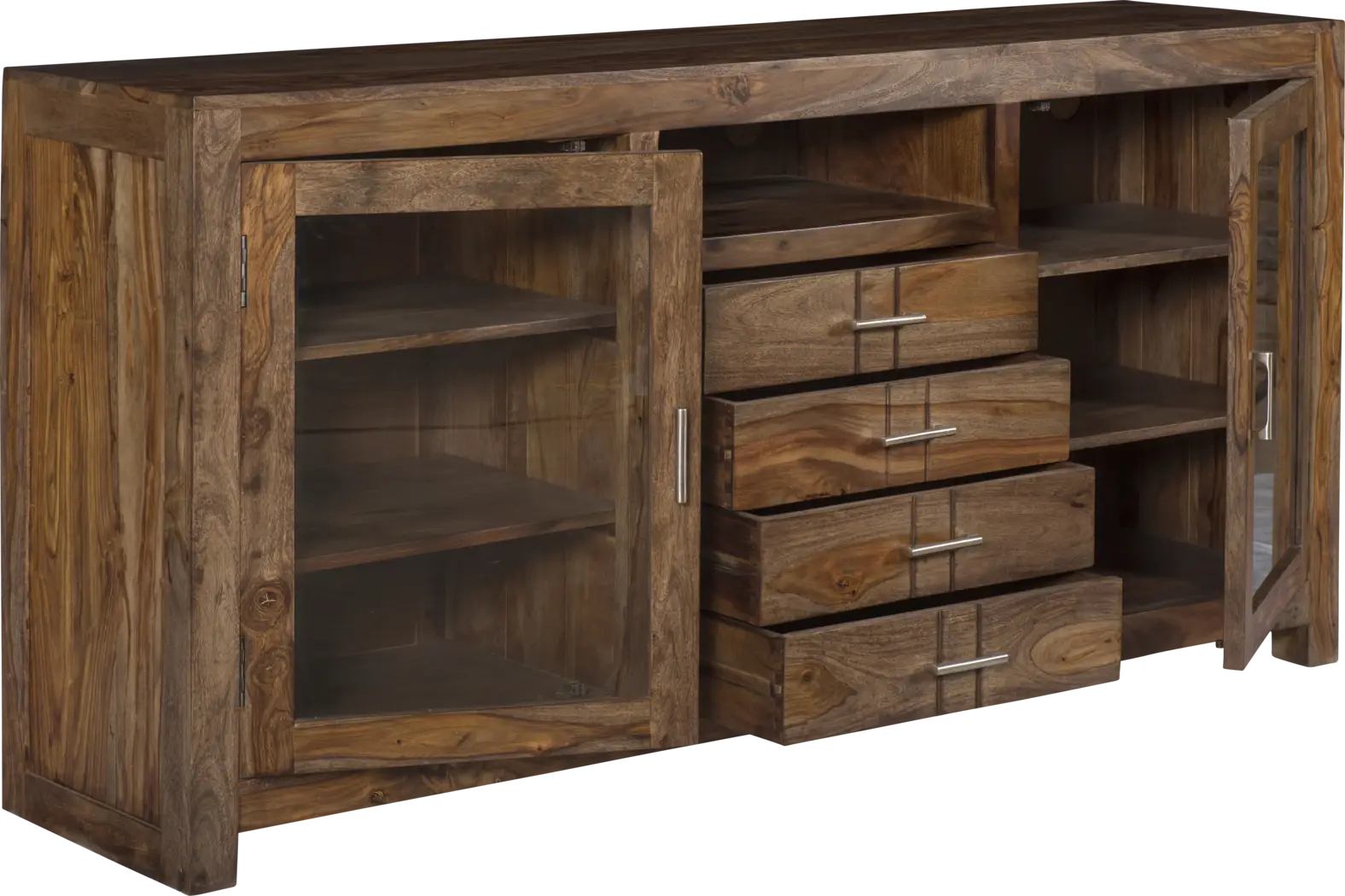 Lishwood Brown 67 in. Console - Thumbnail - Image 3