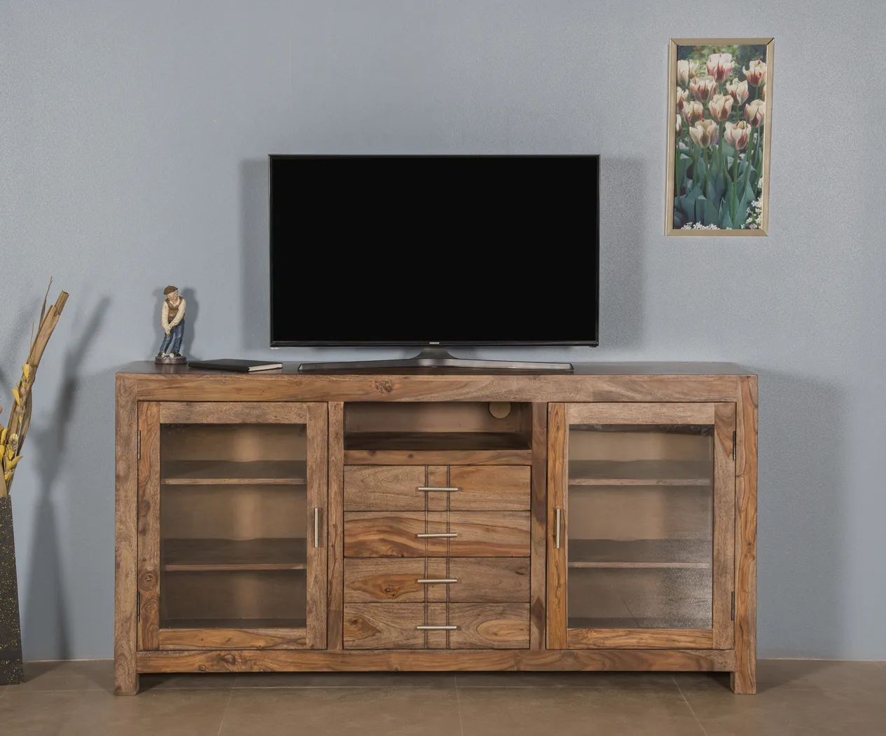 Lishwood Brown 67 in. Console - Thumbnail - Image 5