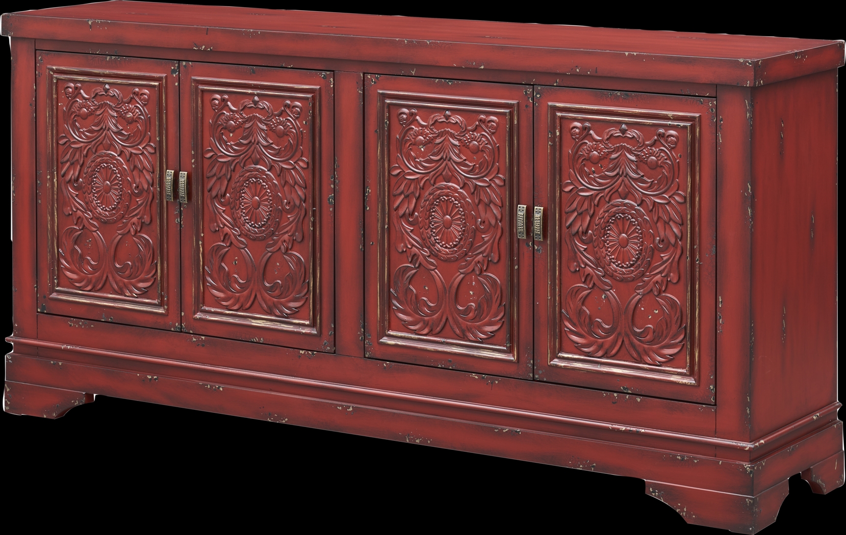 Listerbrook Red Credenza - Thumbnail - Image 1