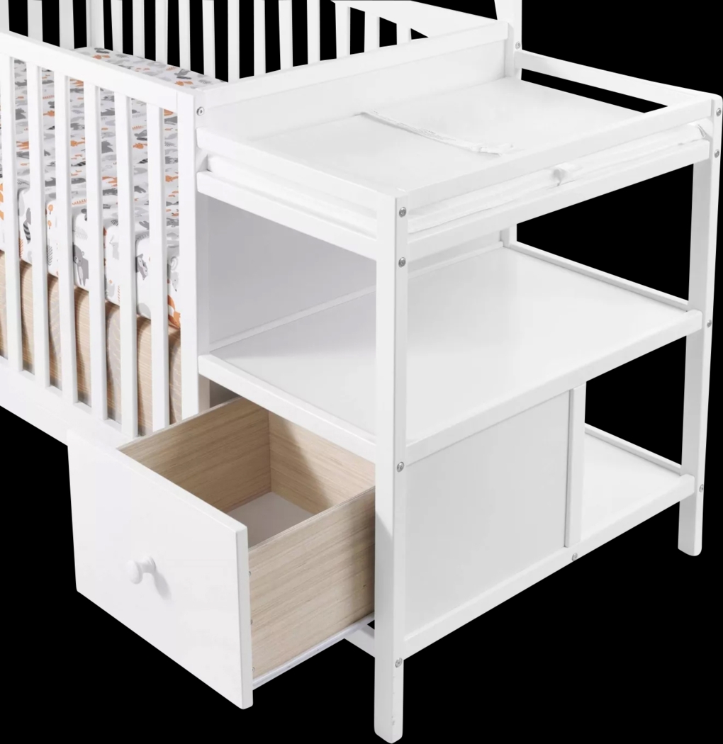 Listmore White Convertible Crib and Changing Table - Thumbnail - Image 6