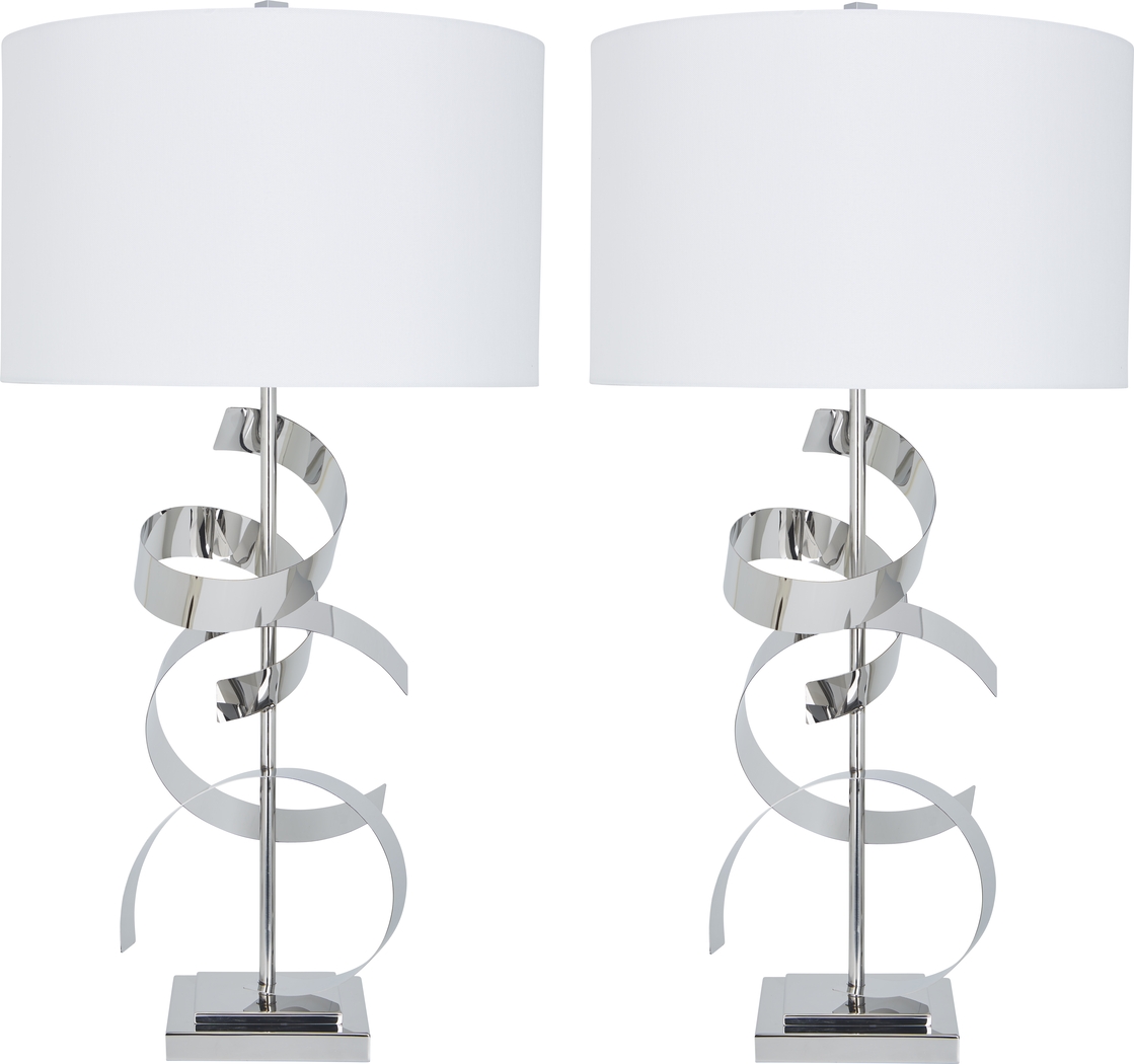 Listona Silver Table Lamp, Set of Two - Thumbnail - Image 1