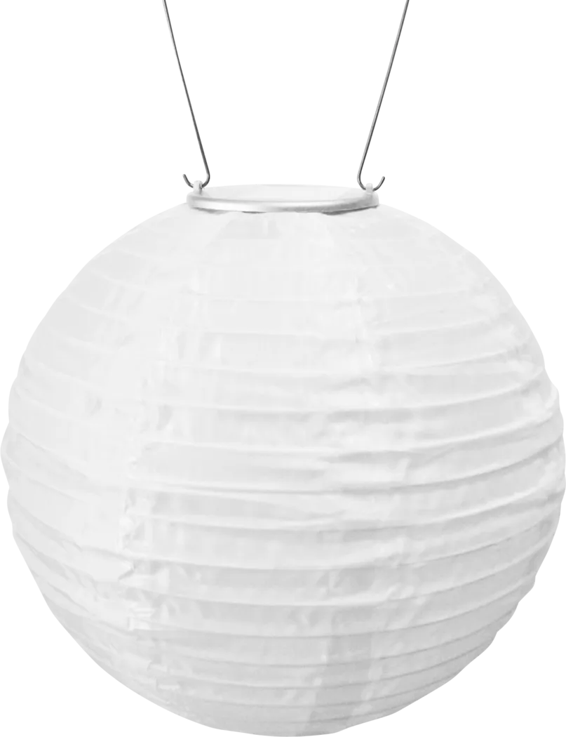 Lita White Outdoor Solar Lantern - Thumbnail - Image 1