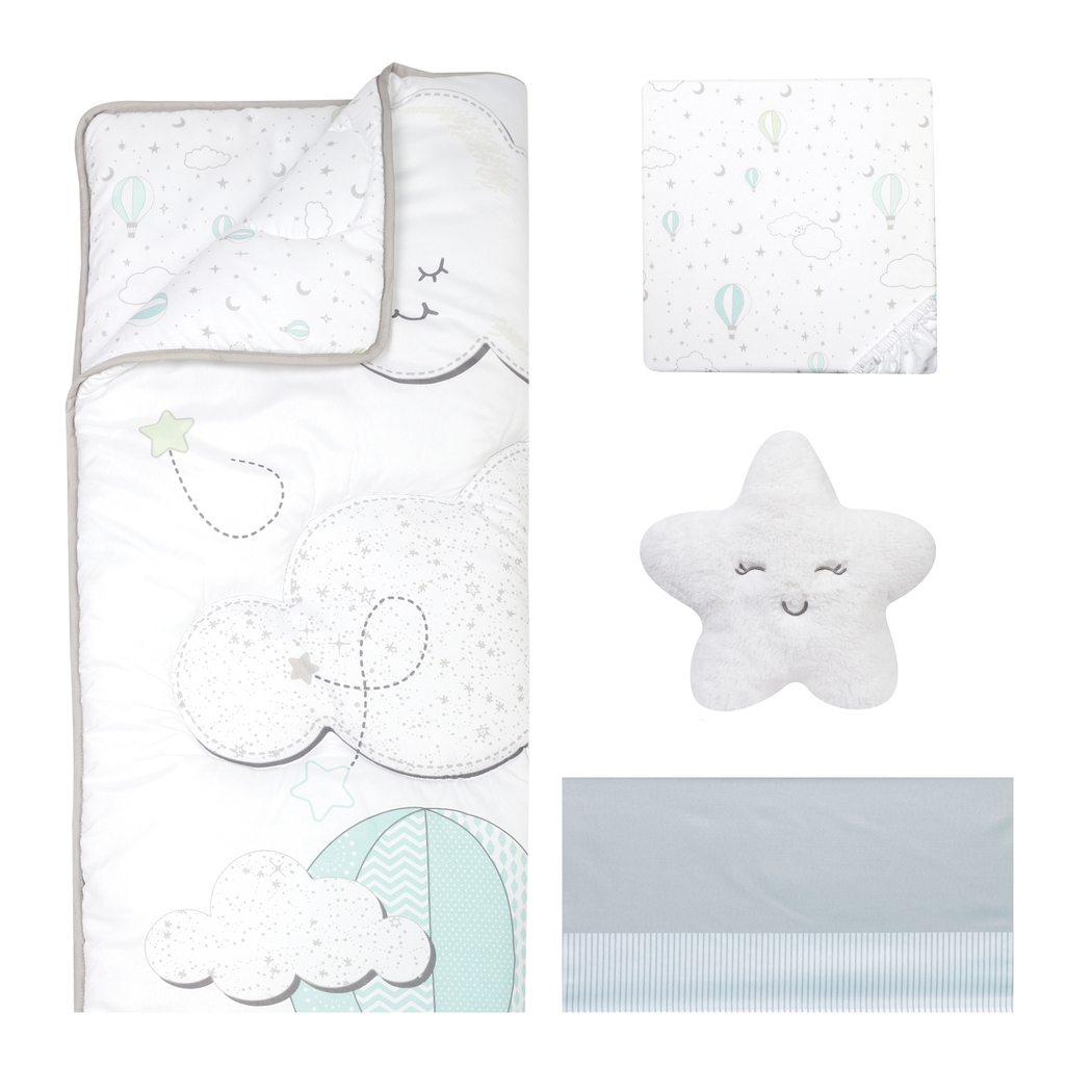 Little Drifter White 4 Pc Baby Bedding Set - Thumbnail - Image 2
