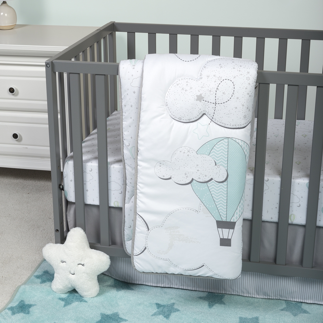 Little Drifter White 4 Pc Baby Bedding Set - Thumbnail - Image 12