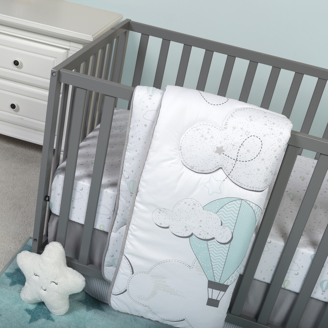 Little Drifter White 4 Pc Baby Bedding Set - Thumbnail - Image 13