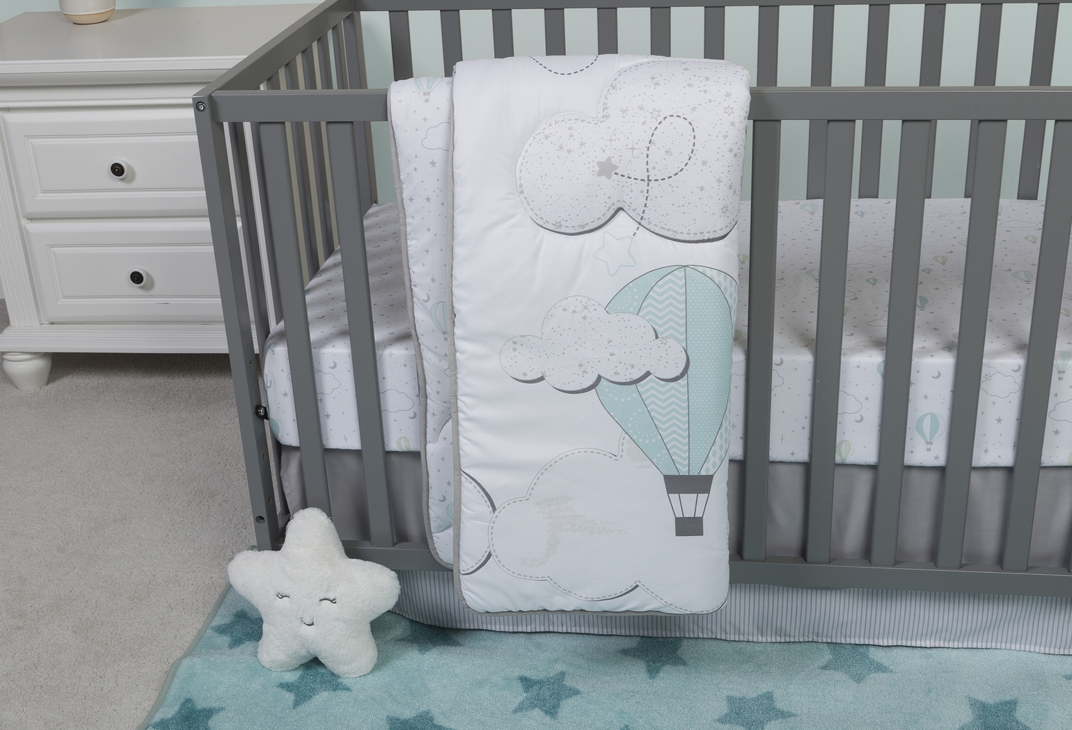 Little Drifter White 4 Pc Baby Bedding Set - Thumbnail - Image 14