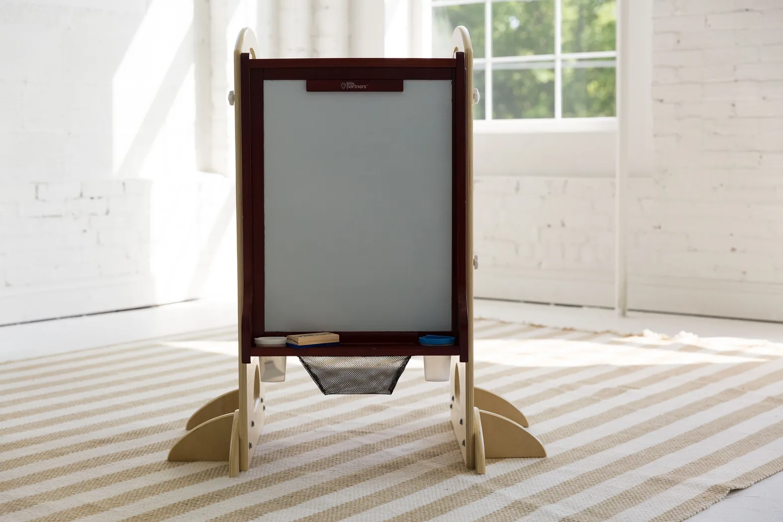 Little Partners Cherry Learning Tower with Learn and Share Easel - Thumbnail - Image 2