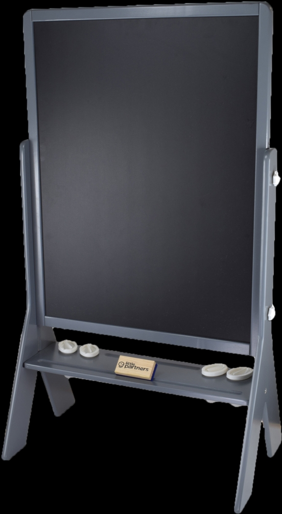 Little Partners Gray Contempo Two-Sided Art Easel - Thumbnail - Image 2