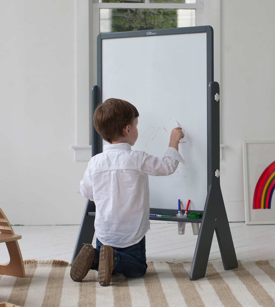 Little Partners Gray Contempo Two-Sided Art Easel - Thumbnail - Image 3