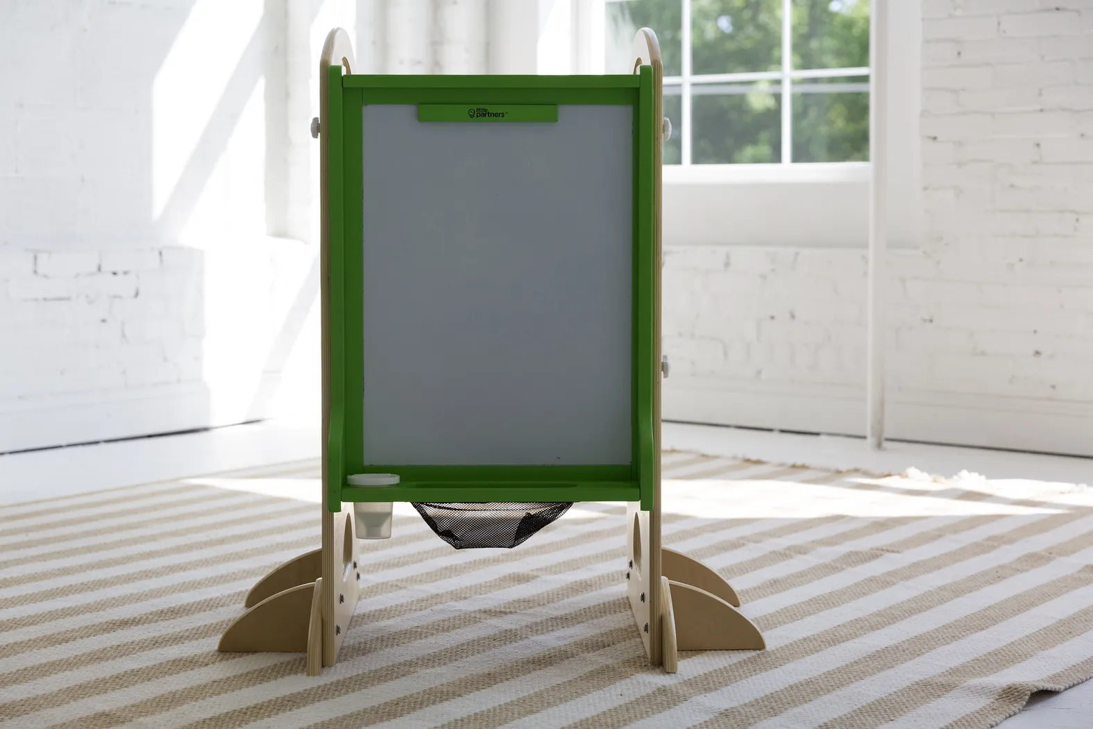 Little Partners Green Learning Tower with Learn and Share Easel - Thumbnail - Image 2