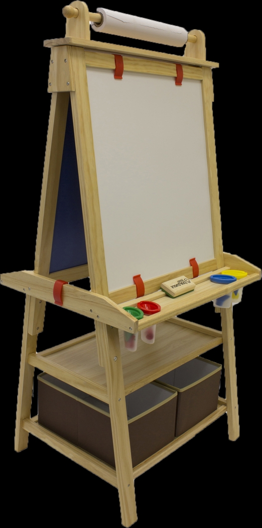 Little Partners Natural Deluxe Learn and Play Art Center Easel - Thumbnail - Image 1
