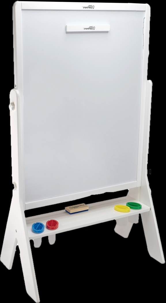 Little Partners White Contempo Two-Sided Art Easel - Thumbnail - Image 1