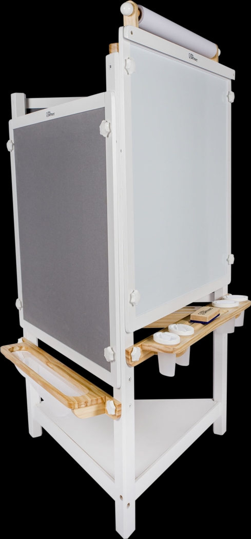 Little Partners White Tri-Sided Art Center - Thumbnail - Image 1