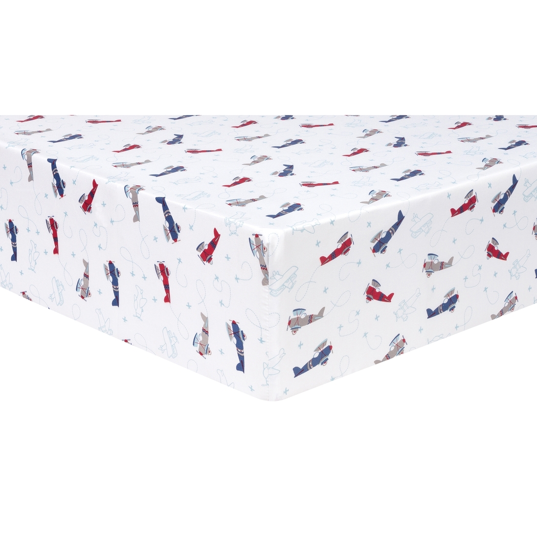 Little Pilot Blue 4 Pc Baby Bedding Set - Thumbnail - Image 8