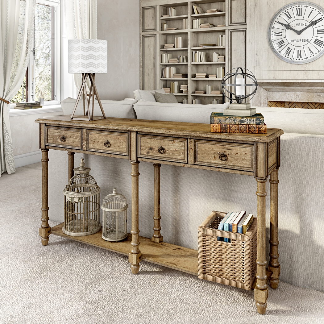 Littonwood Brown Sofa Table - Thumbnail - Image 5