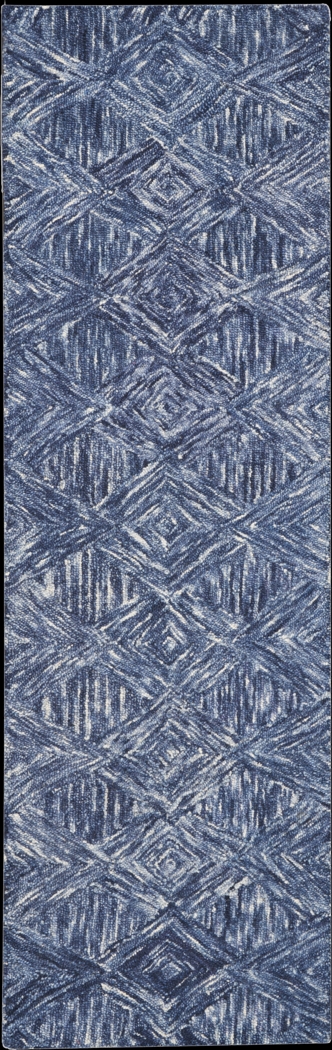 Litzendorf Blue 2'3 x 7'6 Rug - Thumbnail - Image 1