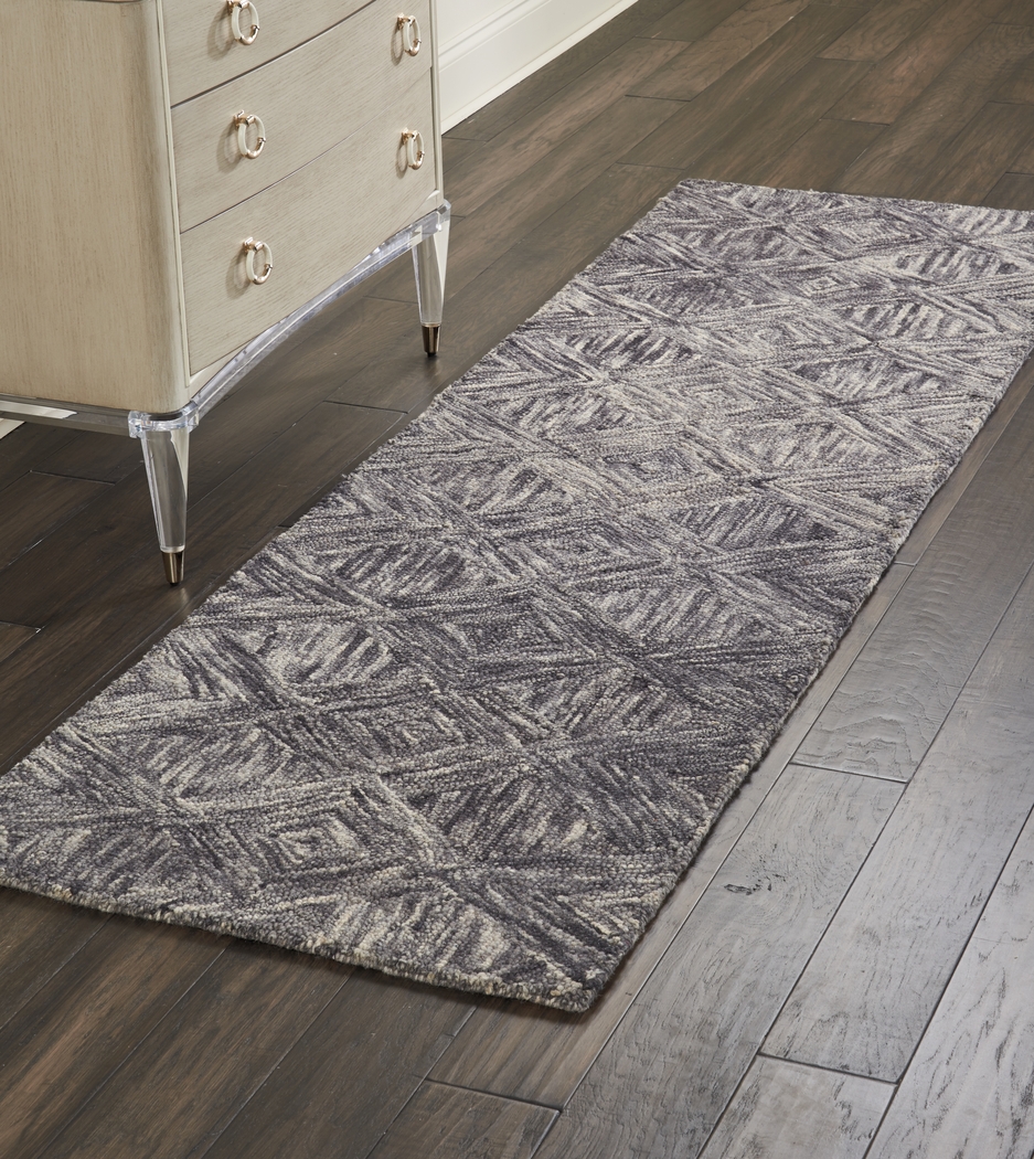Litzendorf Silver 2'3 x 7'6 Rug - Thumbnail - Image 2