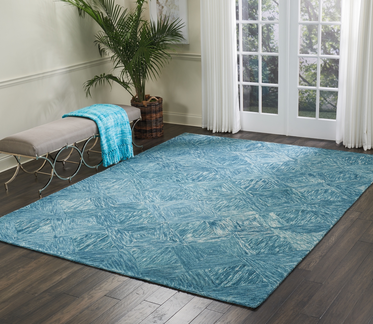 Litzendorf Teal 8' x 10'6 Rug - Thumbnail - Image 2