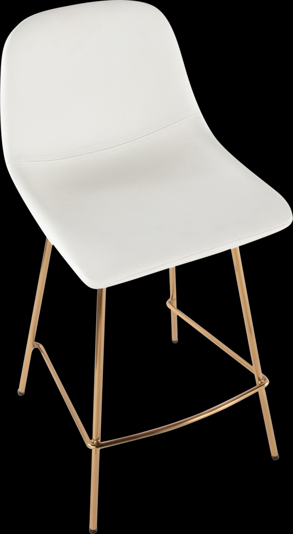 Livania I White Counter Height Stool, Set of 2 - Thumbnail - Image 4