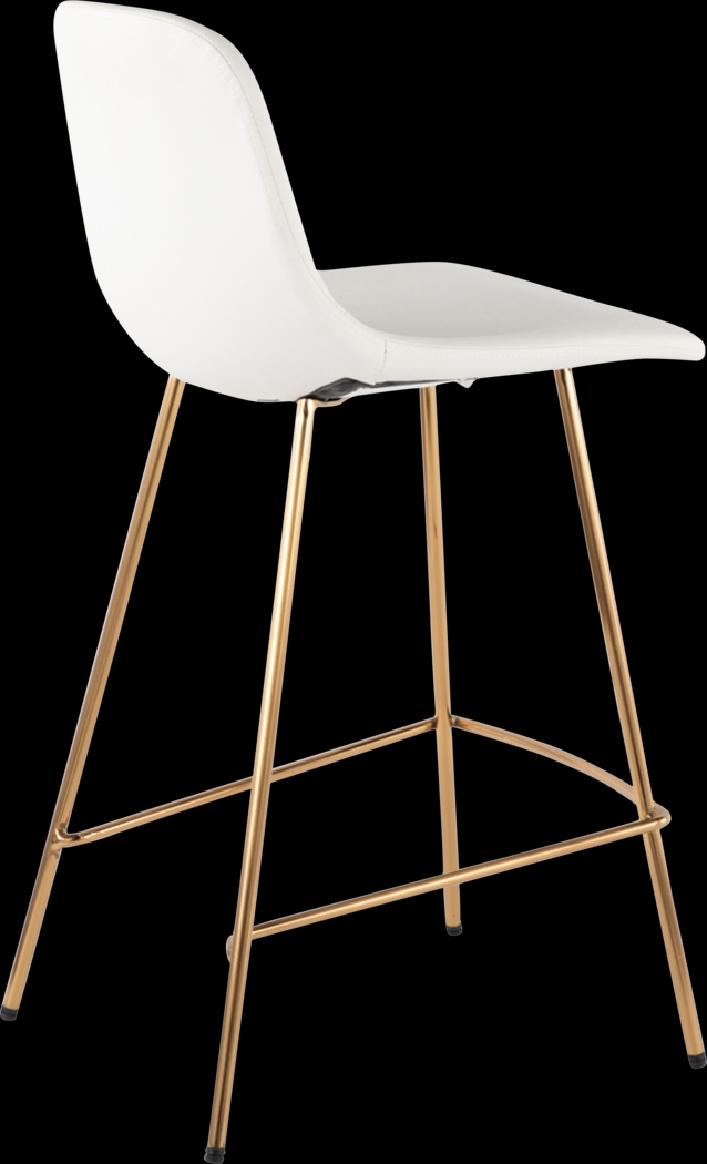 Livania I White Counter Height Stool, Set of 2 - Thumbnail - Image 5