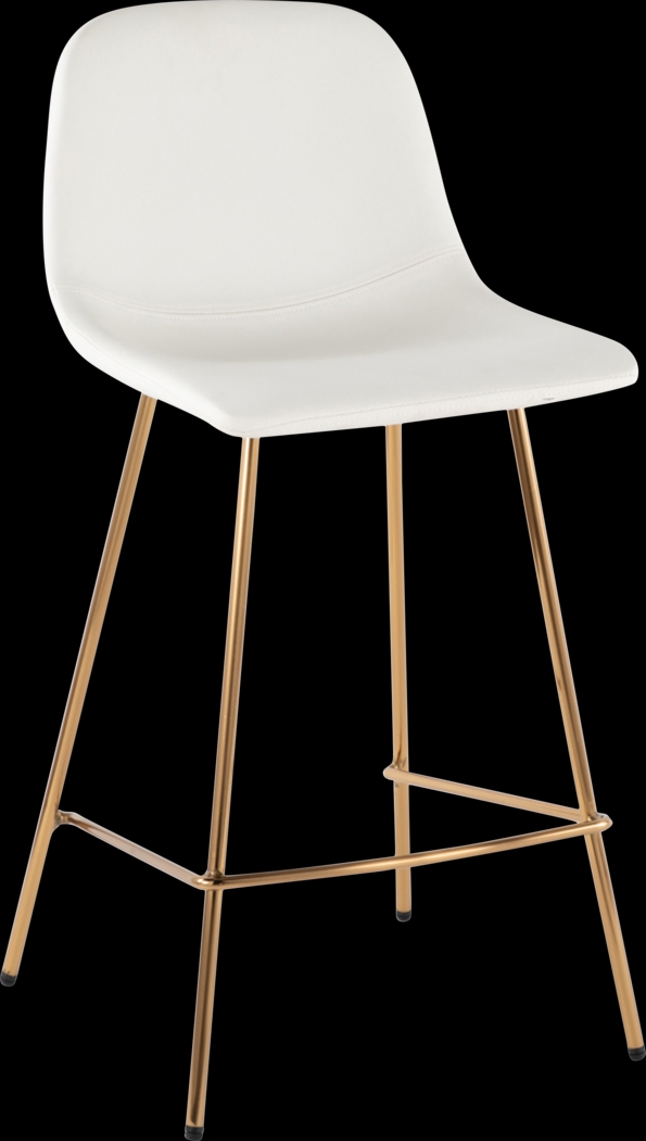 Livania I White Counter Height Stool, Set of 2 - Thumbnail - Image 7