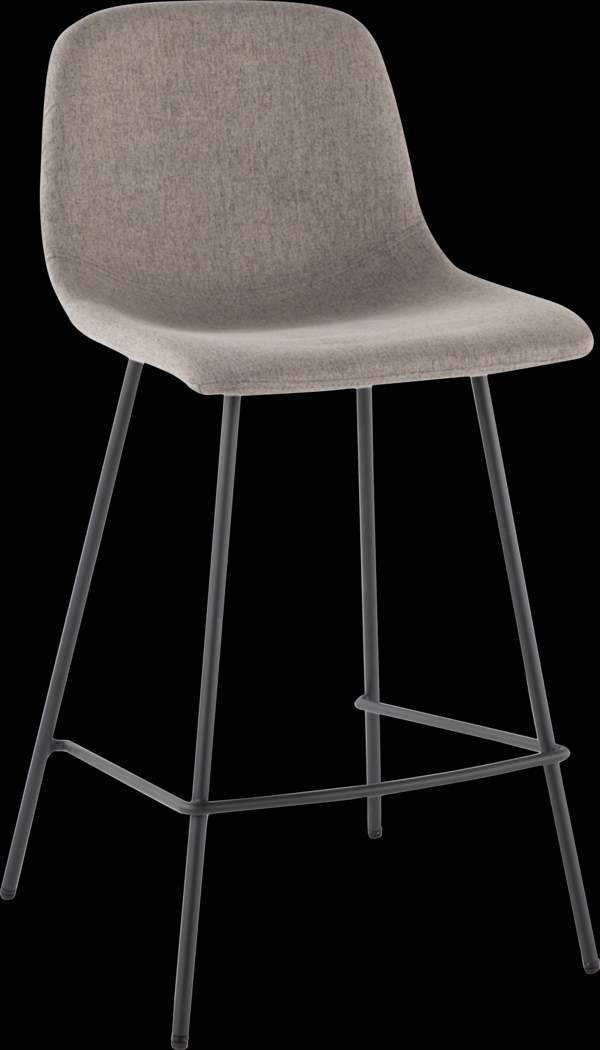 Livania II Gray Counter Height Stool, Set of 2 - Thumbnail - Image 4