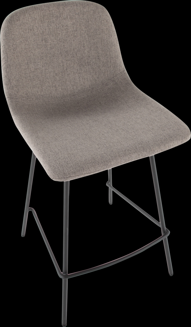 Livania II Gray Counter Height Stool, Set of 2 - Thumbnail - Image 6