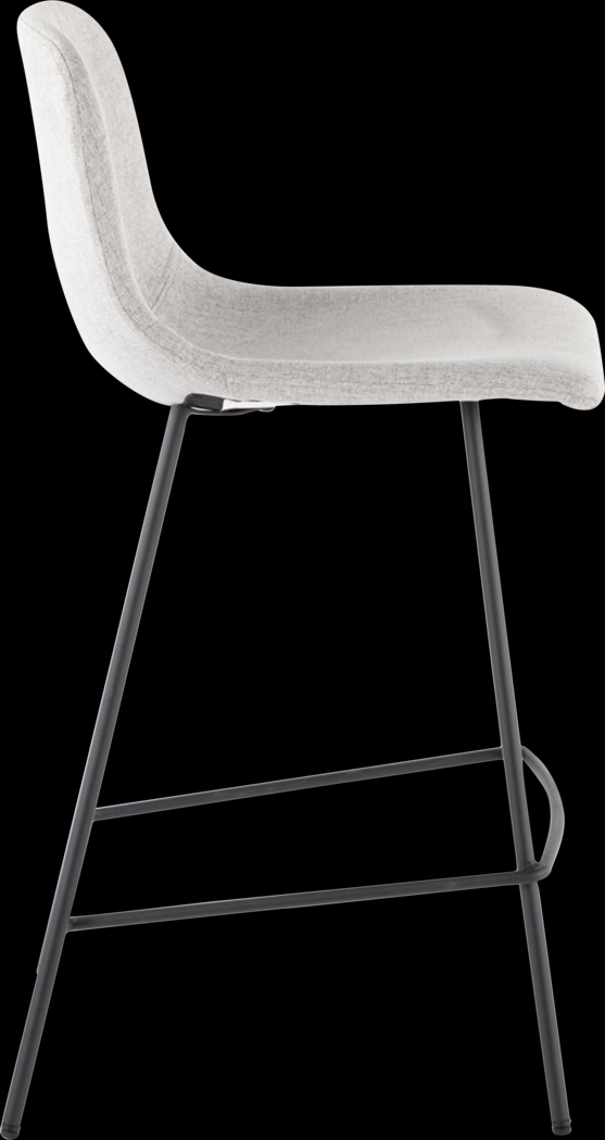 Livania II Light Gray Counter Height Stool, Set of 2 - Thumbnail - Image 5