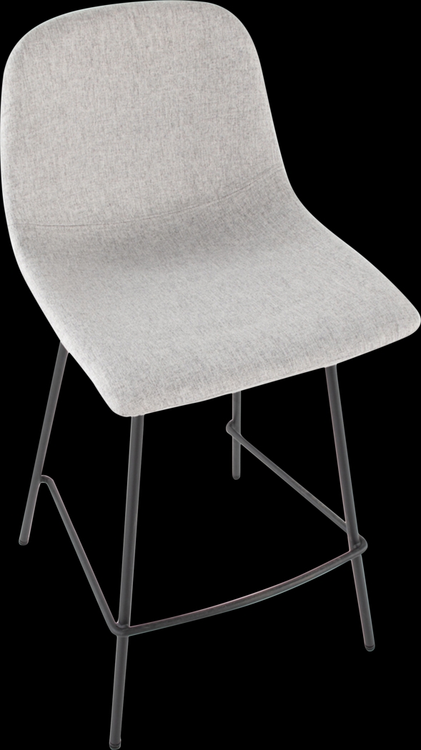 Livania II Light Gray Counter Height Stool, Set of 2 - Thumbnail - Image 6