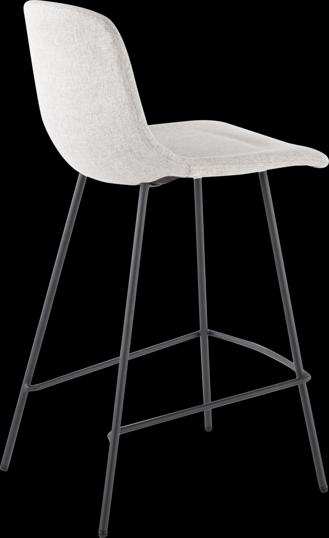 Livania II Light Gray Counter Height Stool, Set of 2 - Thumbnail - Image 8