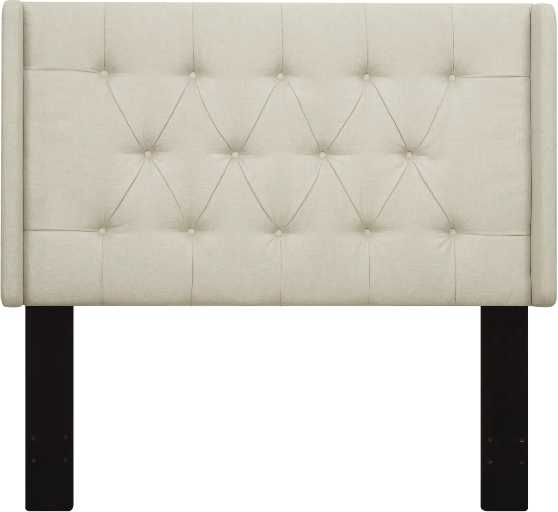 Livia Beige King Upholstered Headboard - Thumbnail - Image 2