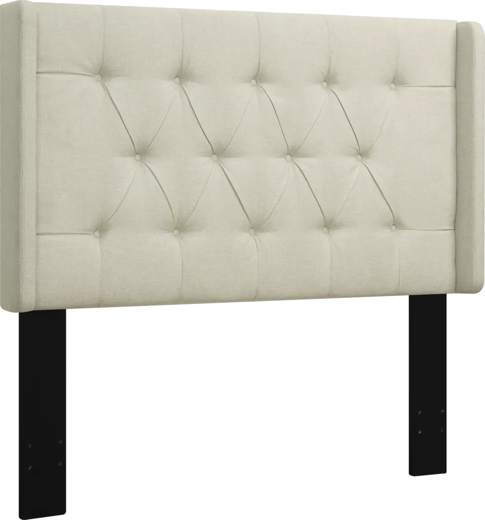 Livia Beige King Upholstered Headboard - Thumbnail - Image 3