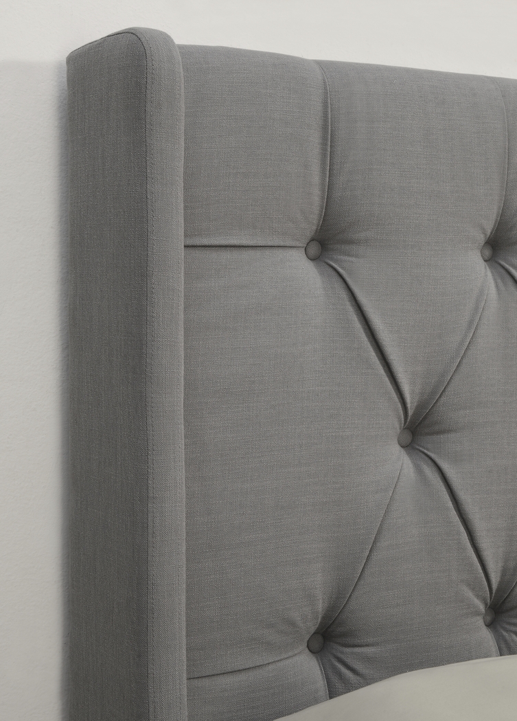 Livia Dove Gray Full/Queen Upholstered Headboard - Thumbnail - Image 4