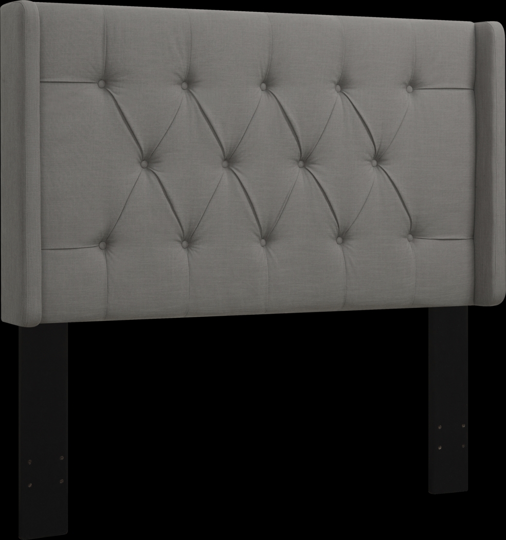 Livia Dove Gray King/California King Upholstered Headboard - Thumbnail - Image 3