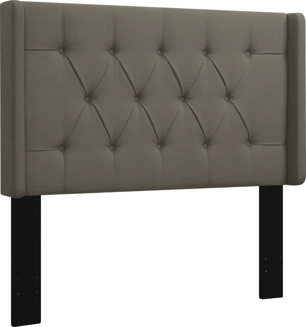 Livia Taupe King Upholstered Headboard - Thumbnail - Image 3