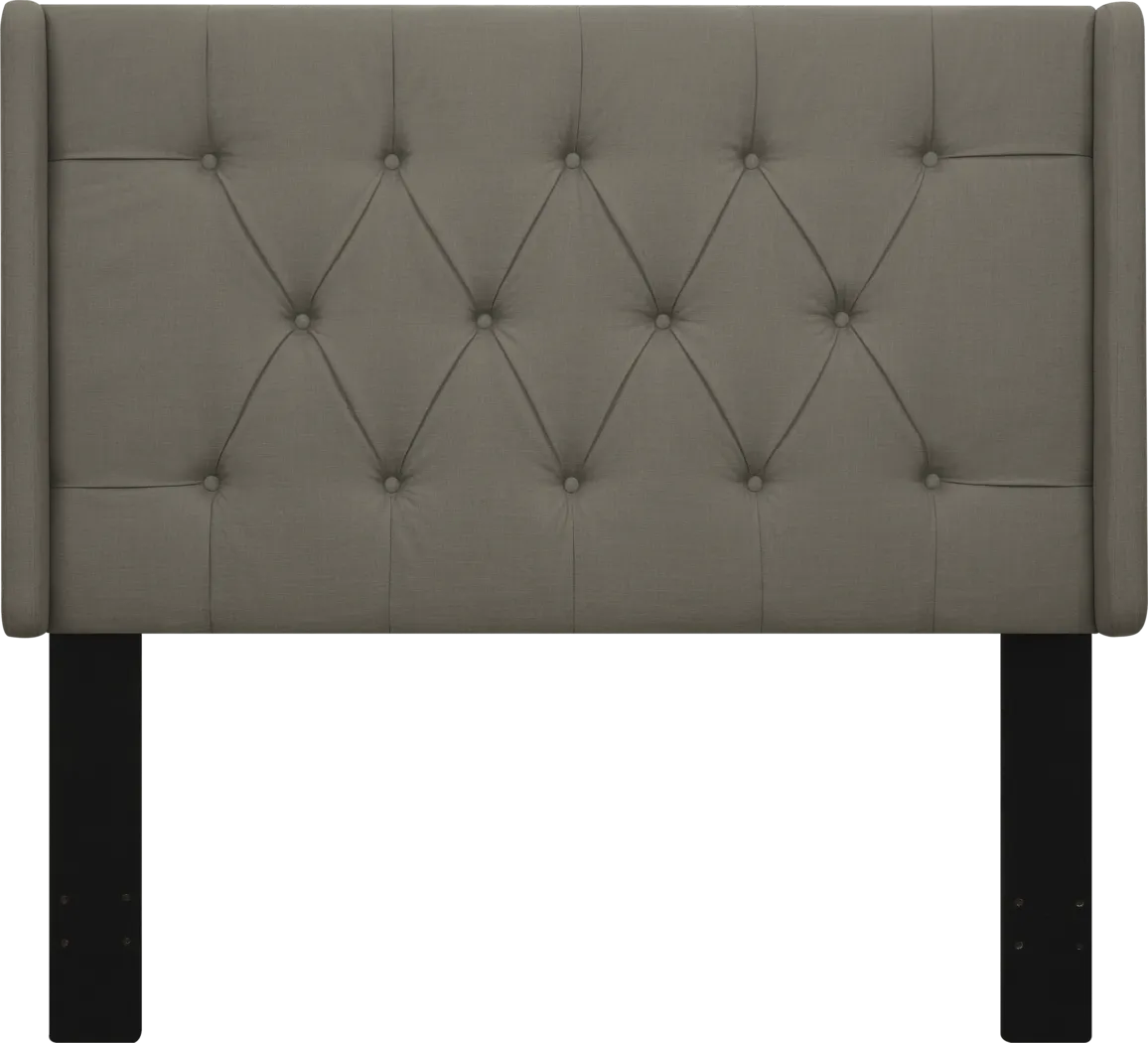 Livia Taupe King Upholstered Headboard - Thumbnail - Image 4