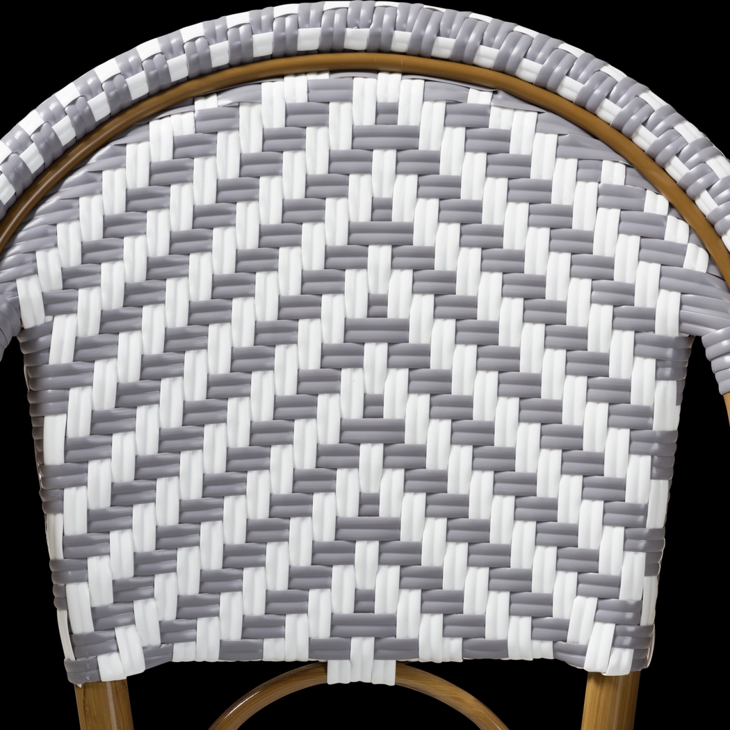 Livini Gray Bar Height Stool - Thumbnail - Image 4