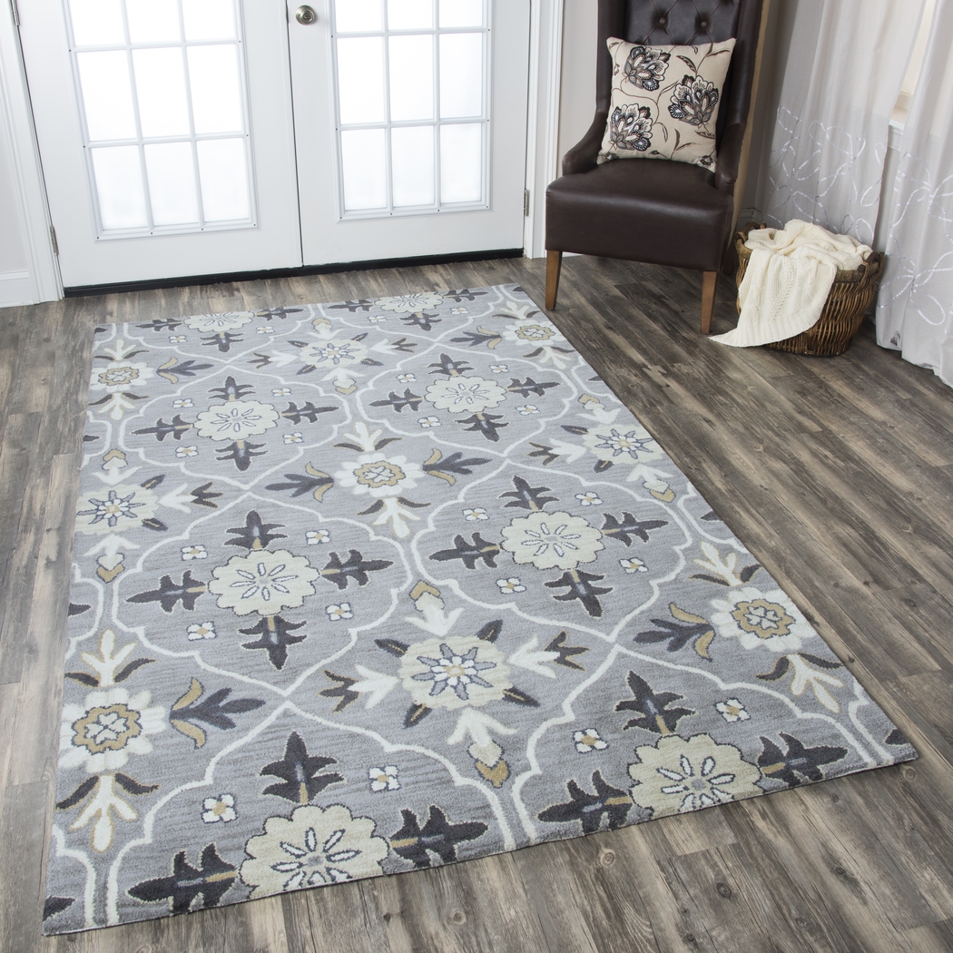 Livith Blue 5' x 8' Rug - Thumbnail - Image 5