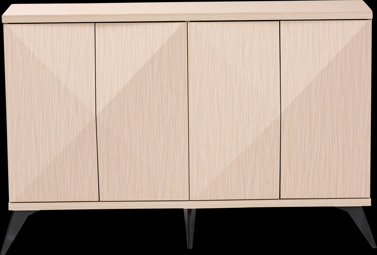 Livius Light Brown 4-Door Sideboard - Thumbnail - Image 4