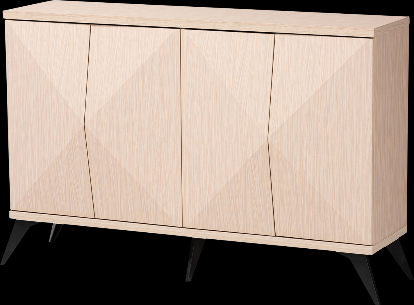 Livius Light Brown 4-Door Sideboard - Thumbnail - Image 1