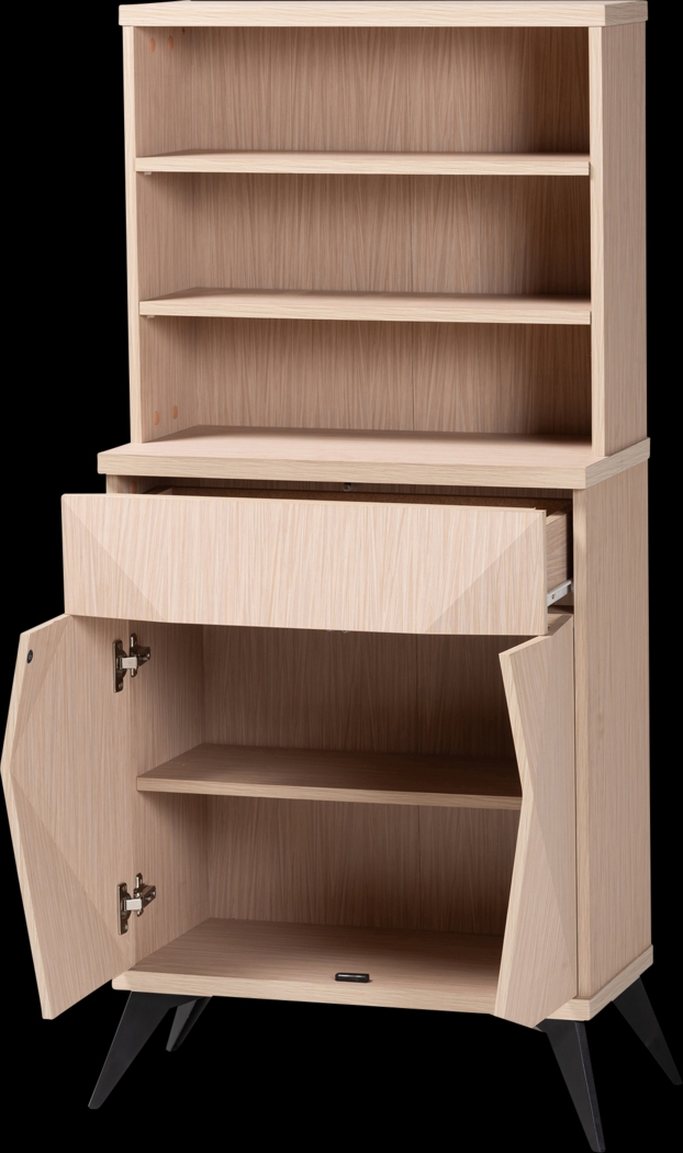 Livius Light Brown China Cabinet - Thumbnail - Image 3