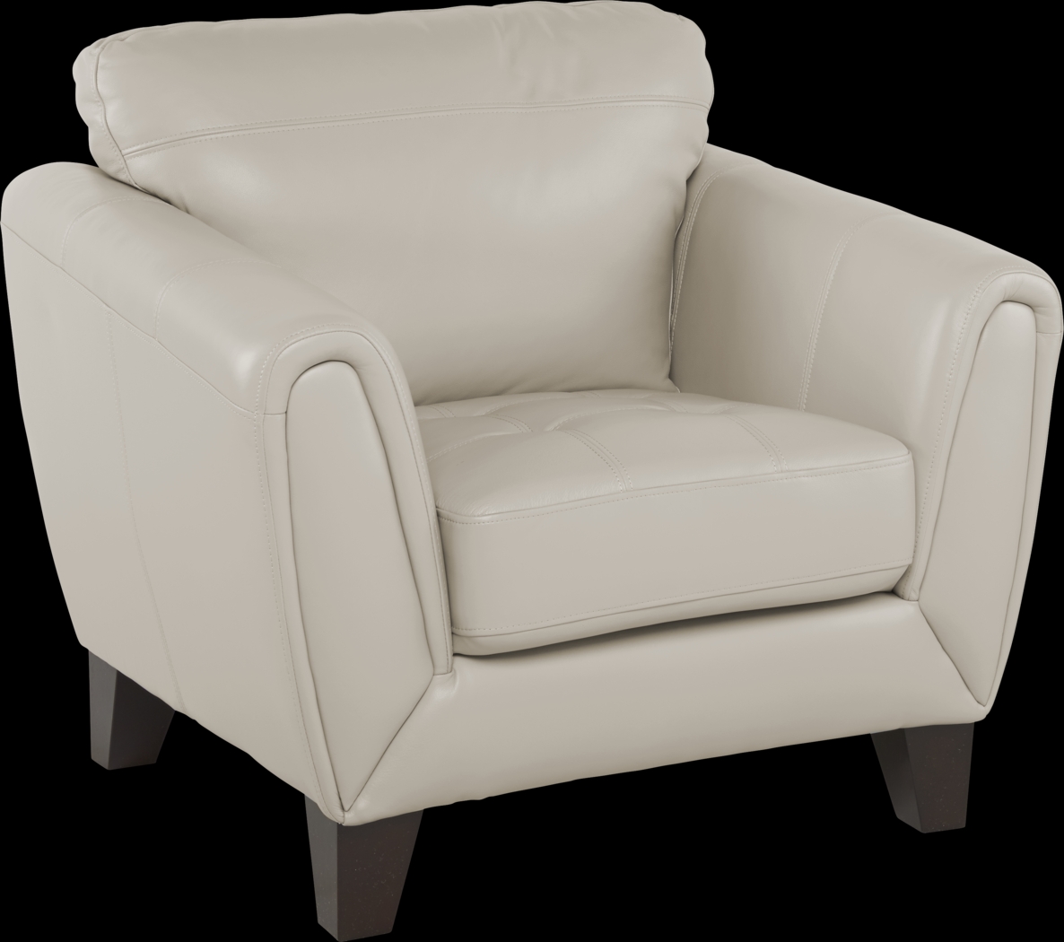 Livorno Beige Leather 3 Pc Living Room - Thumbnail - Image 4