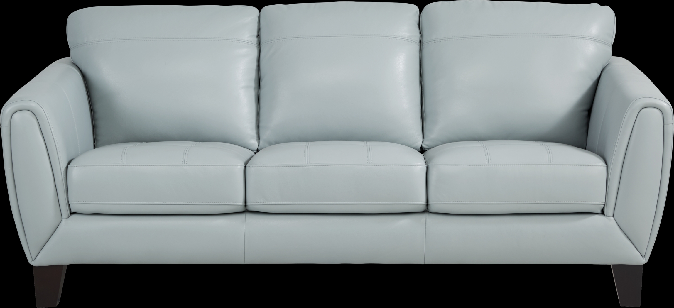 Livorno Lane Aqua Leather 5 Pc Living Room - Thumbnail - Image 2